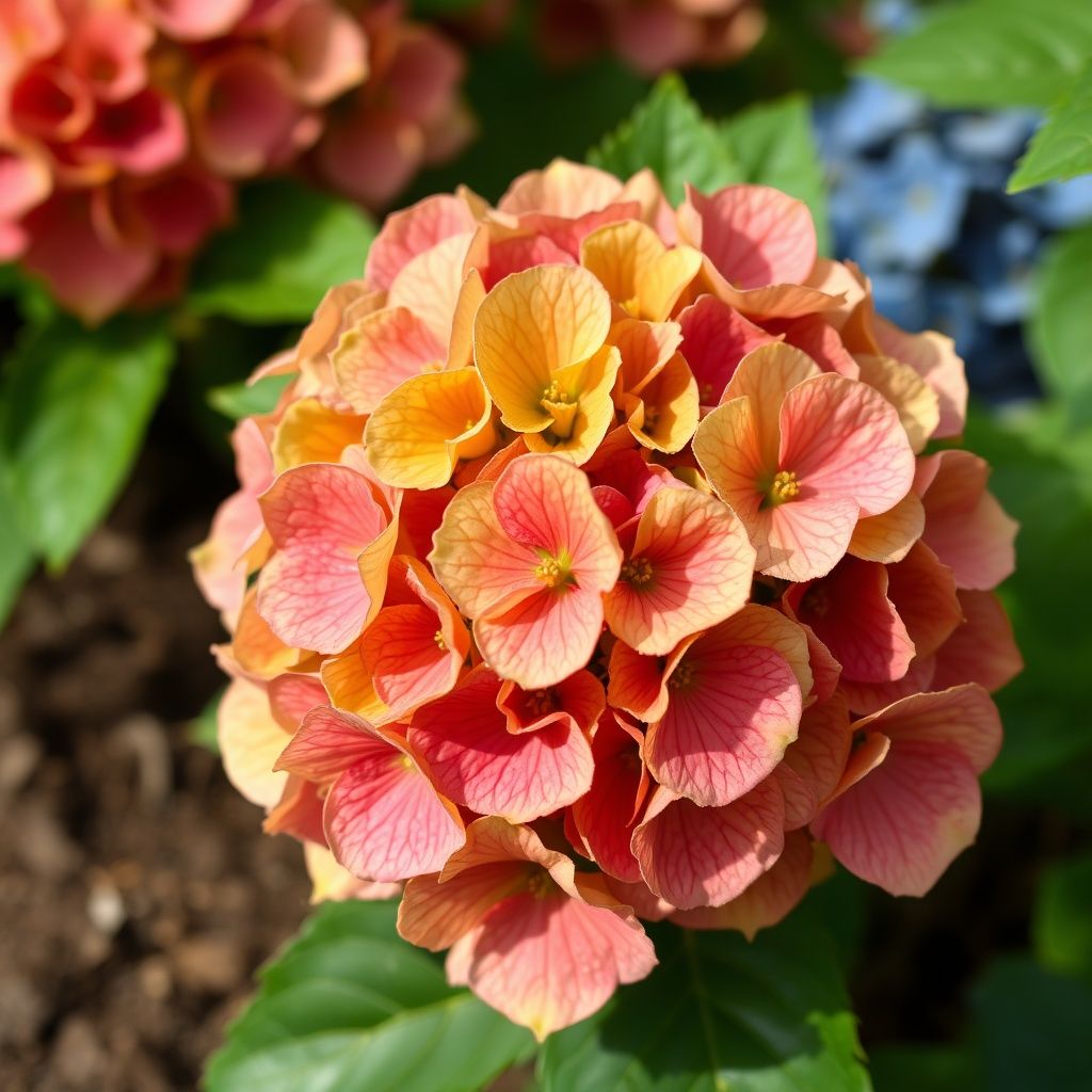 50 Orange Hydrangea Hardy Perennial Flowers Seeds